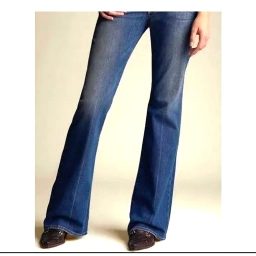Paige Robertson flare leg jeans - medium blue - 28"